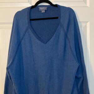 Tommy Bahama Men's Reversible V-Neck Sweater - Big & Tall 3XL - Dark Blue
